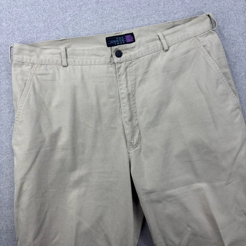 Vintage‎ 90s The North Face Pants Mens 38x31 Beige Chinos Retro Outdoor *FLAW?